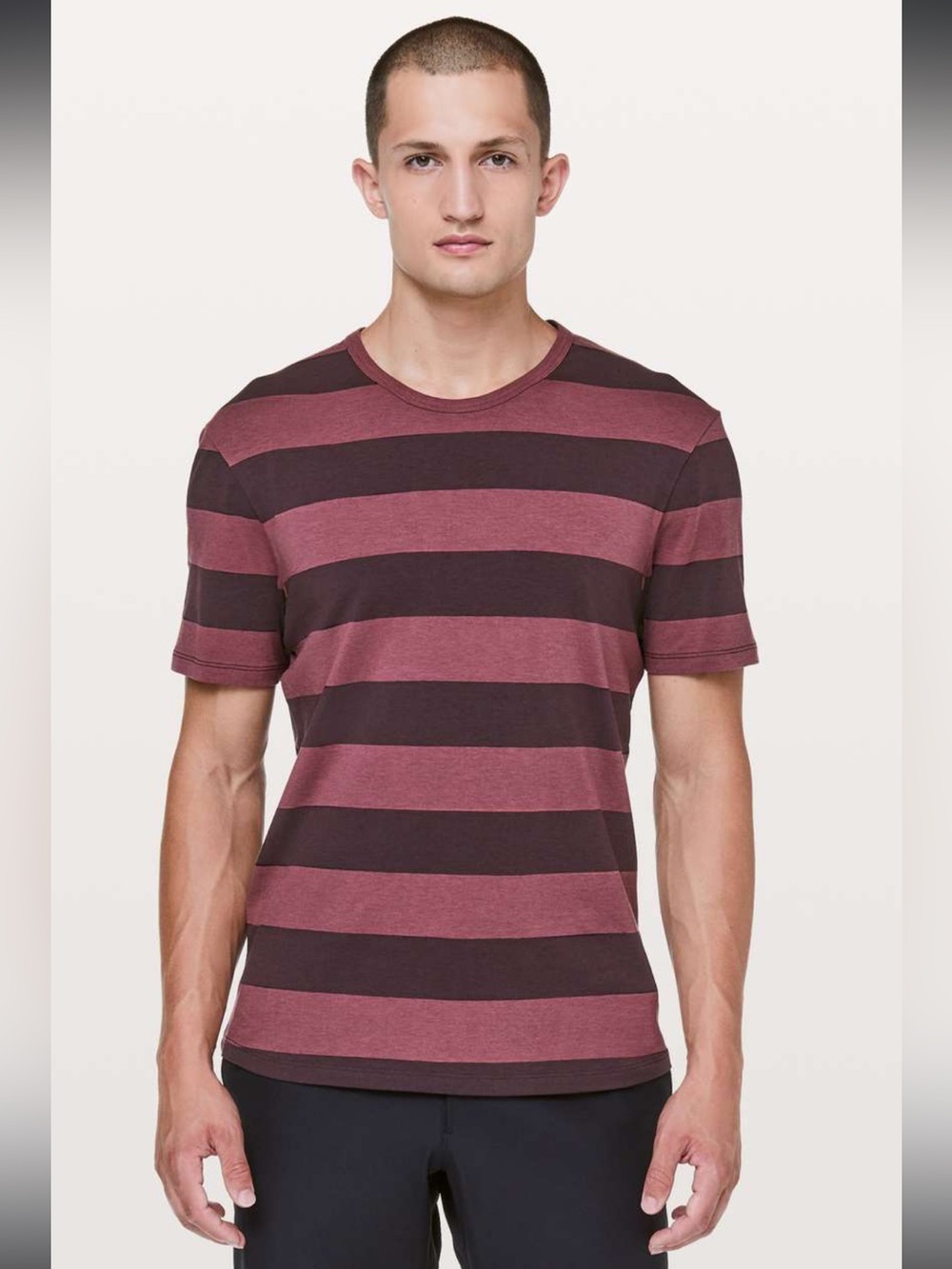 Lululemon 5 Year Basic Tee Short Sleeve Striped XL Men’s